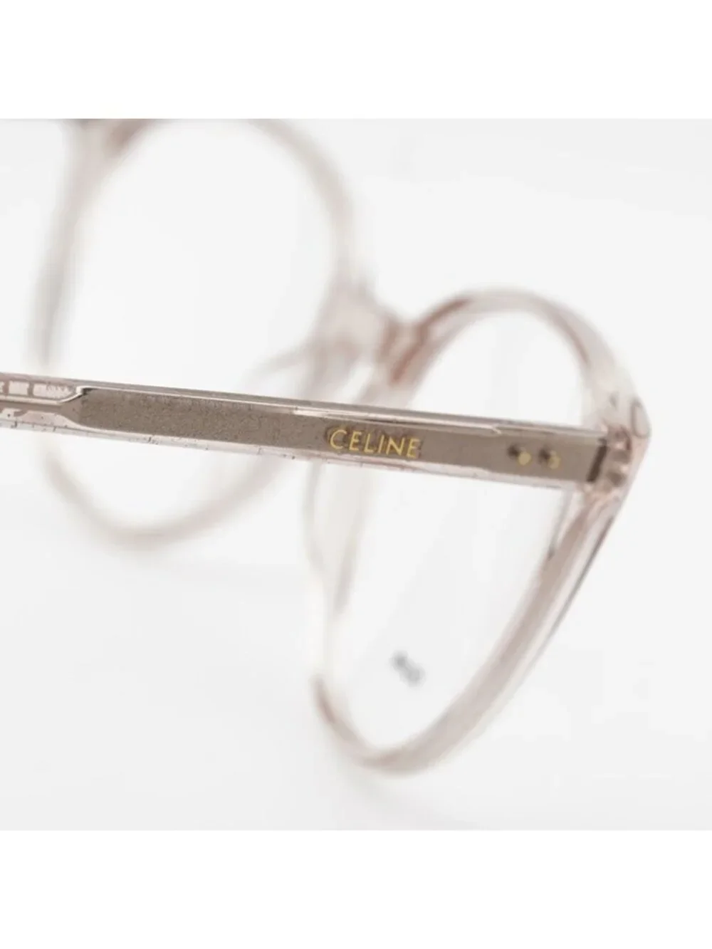 Celine CL50077I 073 Eyeglasses Transparent Rose 54mm Cat Eye Frame